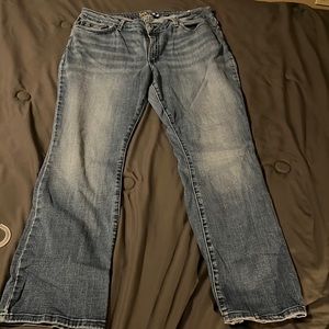 Lee curvy fit bootcut jeans stretch material size 18
